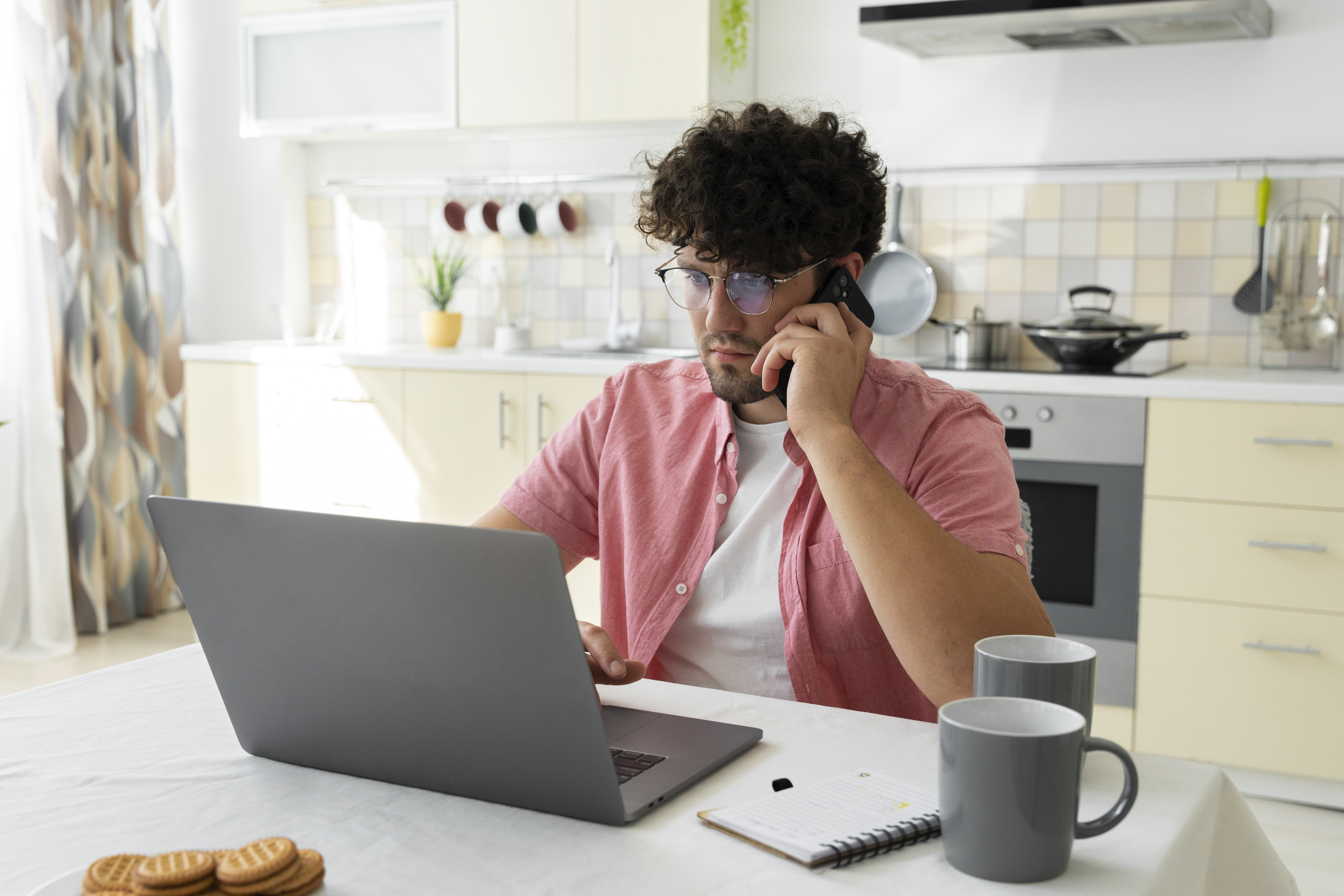 Freelancer Working from Home
